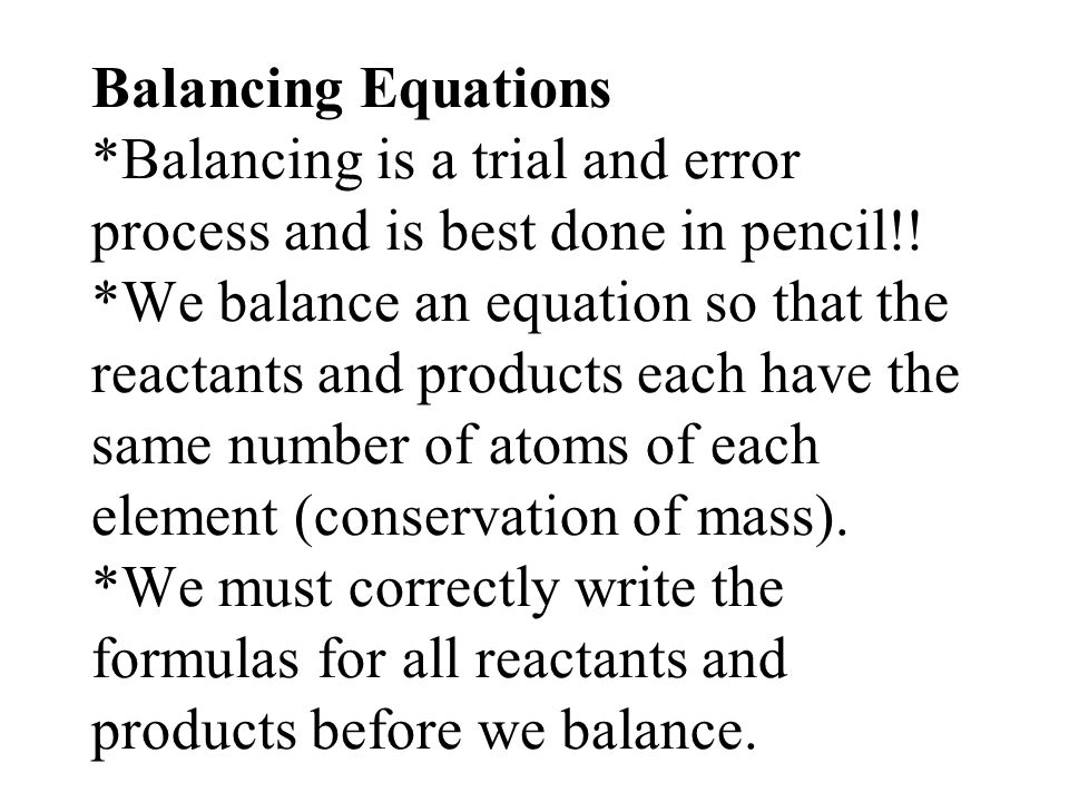 Metathesis balanced equation